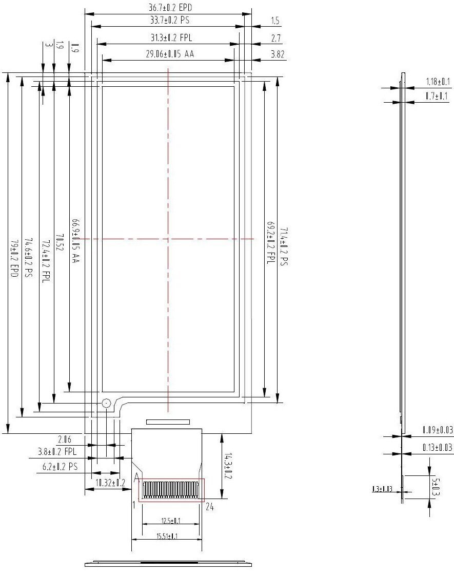 2.90-inch-3-Color-ePaper-Bare-Display